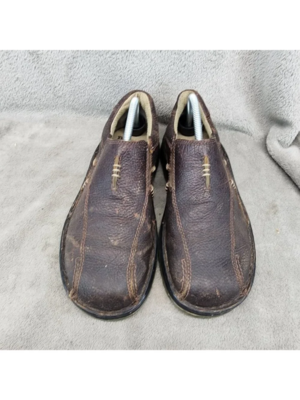 Dr Martens Shoes Mens Size 8 Brown Leather Mawgan Slip On Loafers *Read*